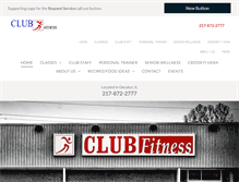 Tablet Screenshot of clubfitnessdecatur.com